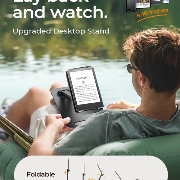 Tablet Stand for iPad Stand Holder Desk, Foldable Home Office Desk Accessories - Picture 5 of 6